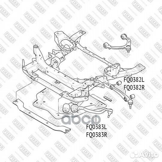 Рычаг подвески передний нижний левый FQ0383L fixar