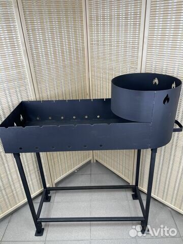 Мангал с печью под казан