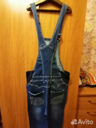 Джинсовый комбинезон для беременных