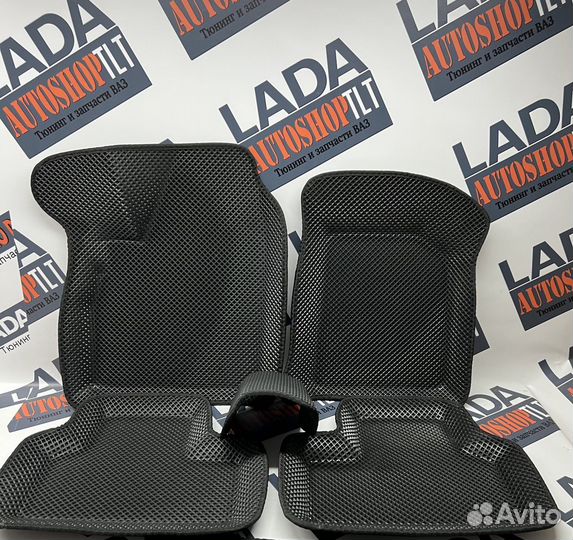 Коврики EVA премиум с 3D бортами Приора