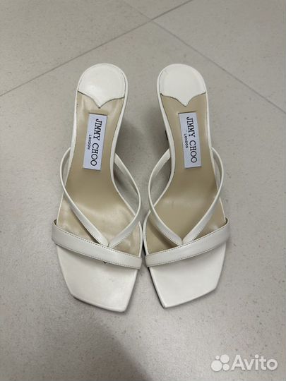 Шлепанцы женские кожаные jimmy choo