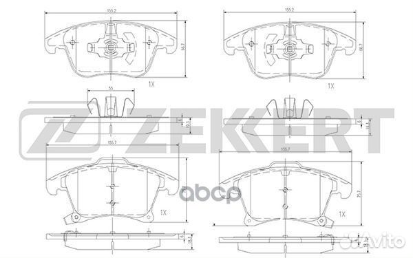 Колодки торм. диск. передн. Ford Galaxy 15- Mo