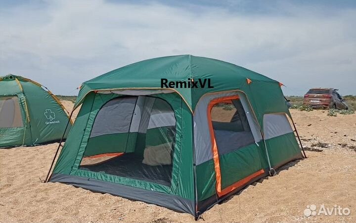 Видео CM-096 палатка 2-х слойная на 4-8 чел шатер