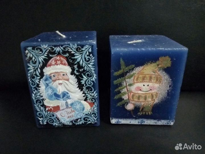 Новогодний подарок. Свеча. Свечи ручной работы