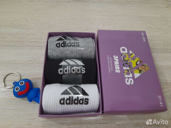 Носки Adidas в подарочной коробке 3 пары