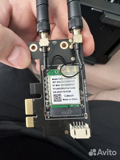 Wi-Fi 6 адаптер PCI-e + Bluetooth 5.2