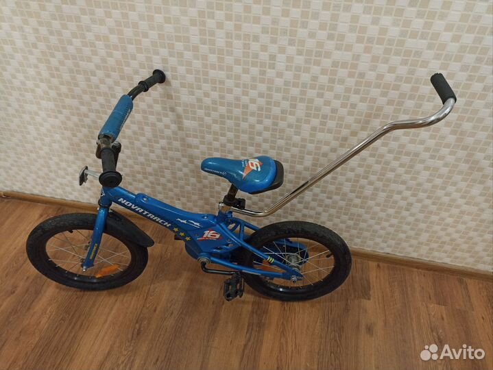 Велосипед Novatrack Flightline 16 с доп. ручкой