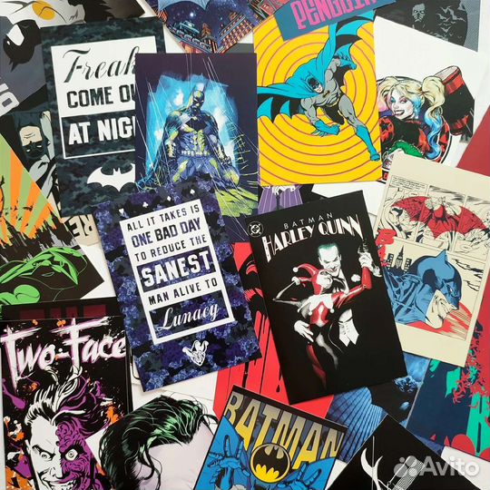 100 оригинальных открыток Бэтман