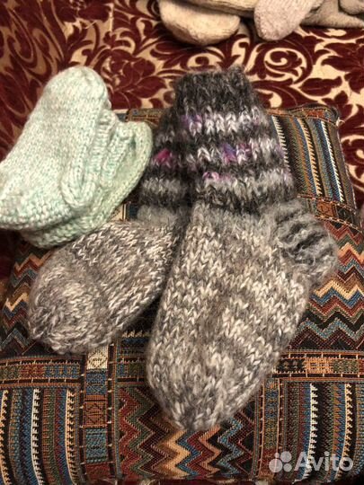 Вязанные тапочки в ассортименте