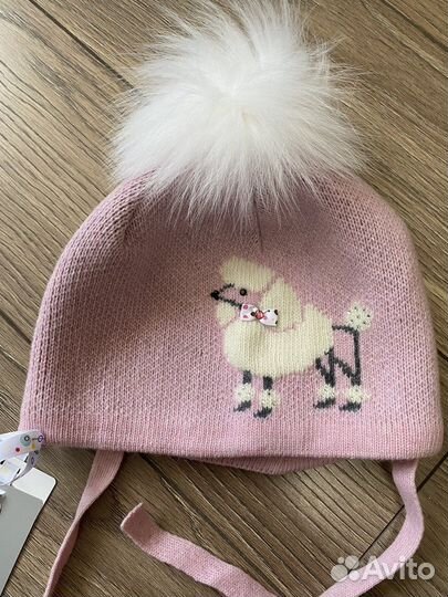 Шапка для девочки 4-6 лет р52-54