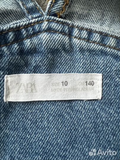 Джинсовый комбинезон zara