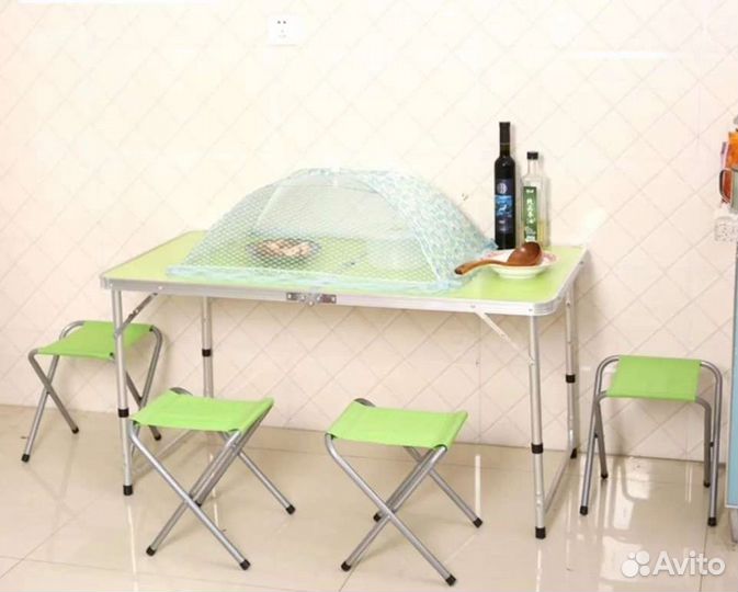 Стол туристический складной со стульями 120х60