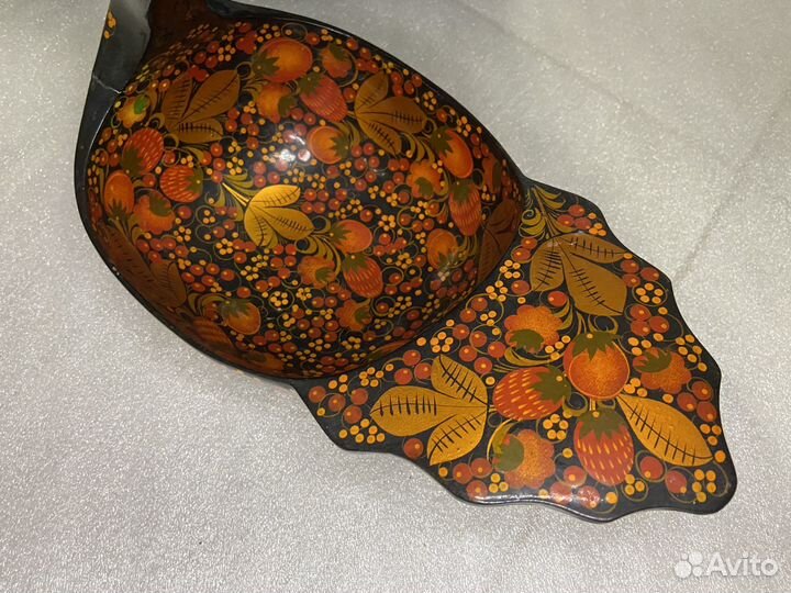 Ковш братина Лебедь Роспись Хохлома СССР