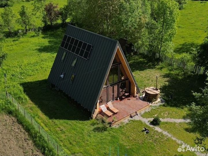 Каркасные дома в стиле А-фрейм