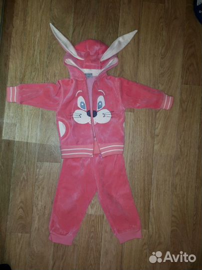 Велюровый костюм на 2 года