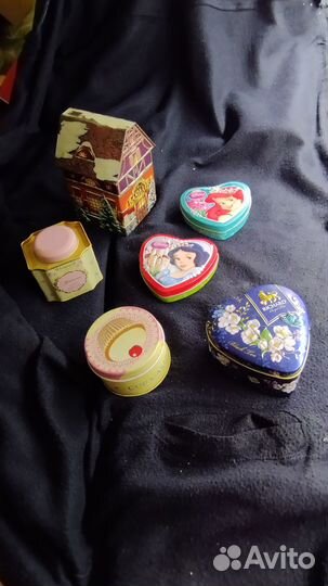 Коробки банки из жесть и др