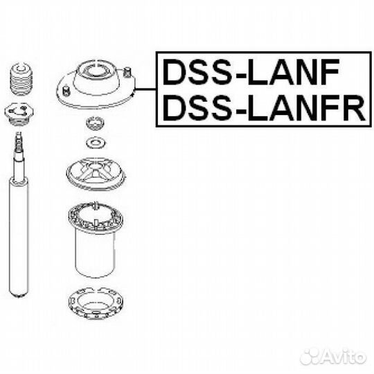 Опора амортизатора переднего левого daewoo lanos 1