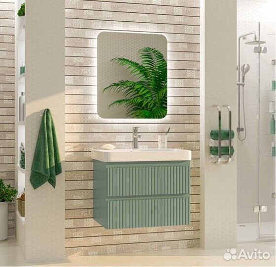 Мебель для ванной Brevita Victory 70 зеленая