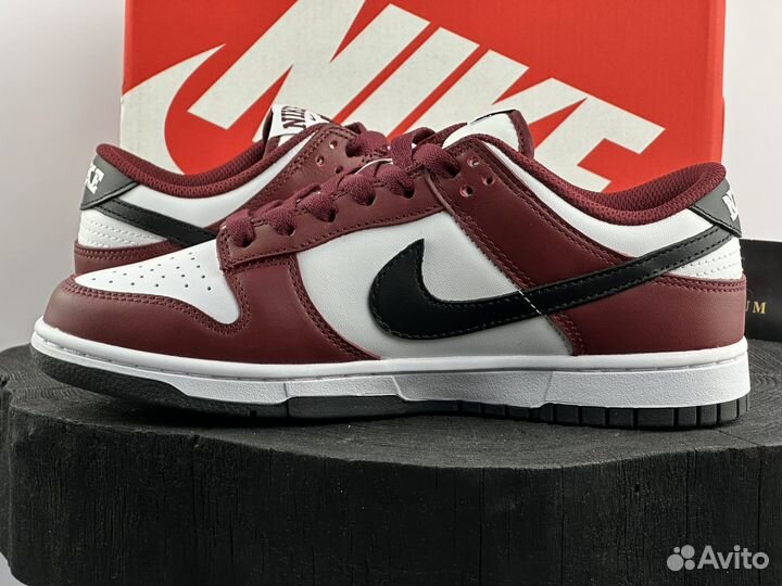 Кроссовки Nike Dunk Low Dark Team Red Black