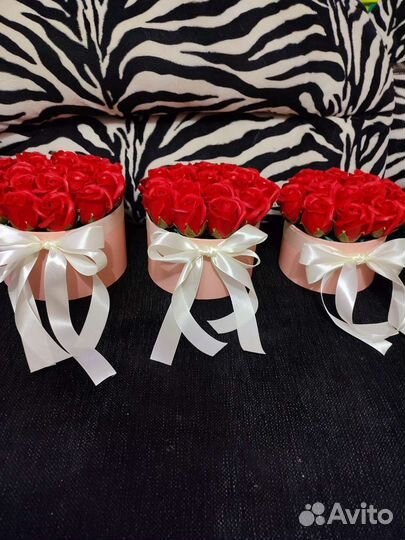 Цветы мыльные розы