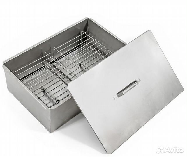 Коптильня двухъярусная с поддоном 580х380х220