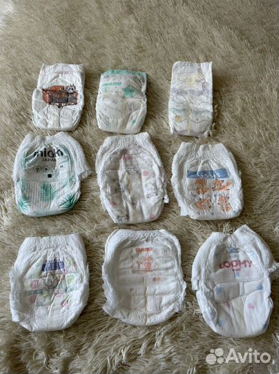 Памперсы разных фирм