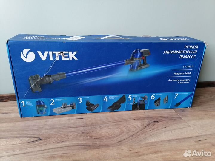 Вертикальный пылесос vitek VT-1885 B