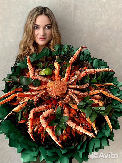 Съедобные букеты с раками/подарок мужчине/женщине