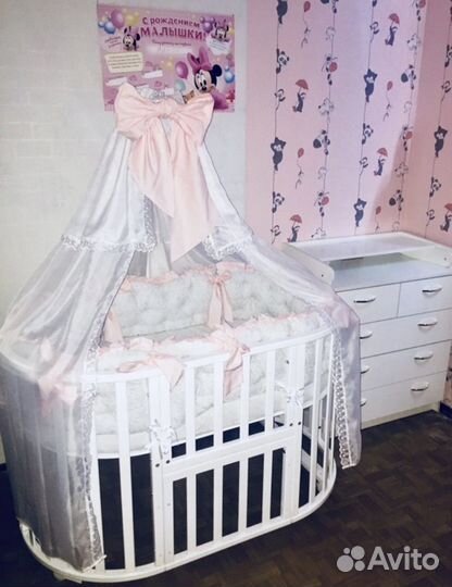 Кроватка овальная/круглая