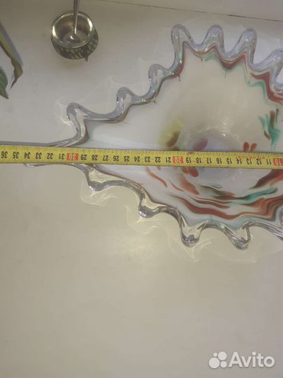 Ваза для фруктов стекло СССР