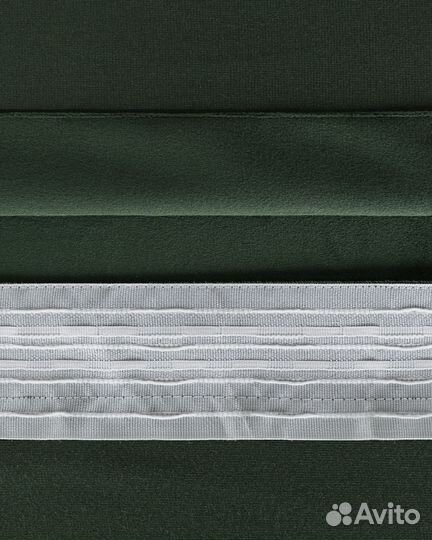 Комплект штор бархат Беллиссимо Темно-зеленый