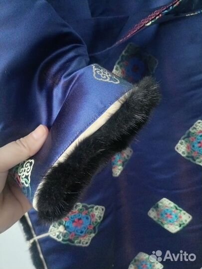 Тыва тон, пальто национальное с норкой