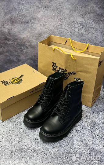 Dr martens ботинки матовая кожа