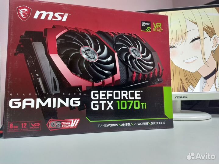 MSI GeForce GTX 1070Ti Gaming X (Чек+Гарантия)
