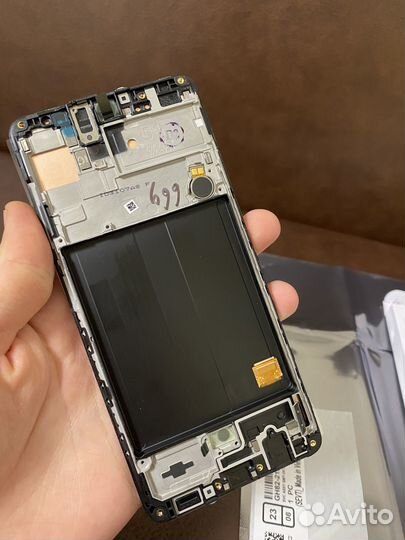 Дисплей Samsung A51 Сервесный оригинал в рамке