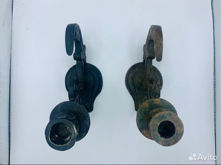 Парные подсвечники полумесяцы