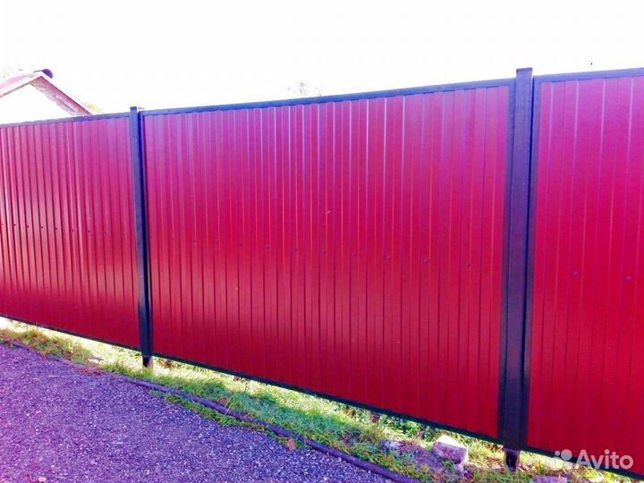 Забор из профнастила