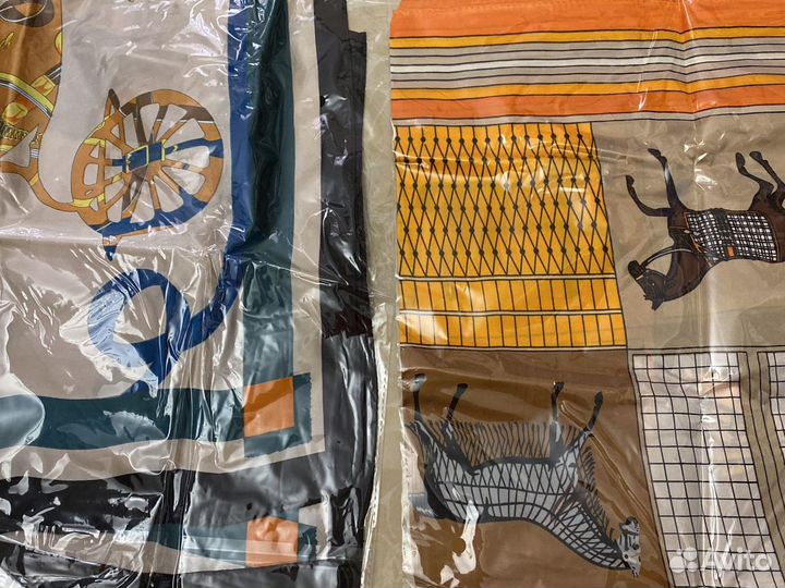 Новый Шарф платок атласный шелковый 70х70