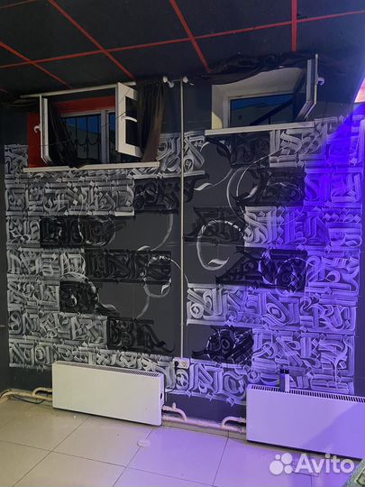 Каллиграфия, роспись стен на заказ