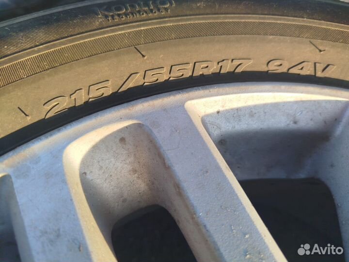 Литые диски r17 на Renault вместе с колесами