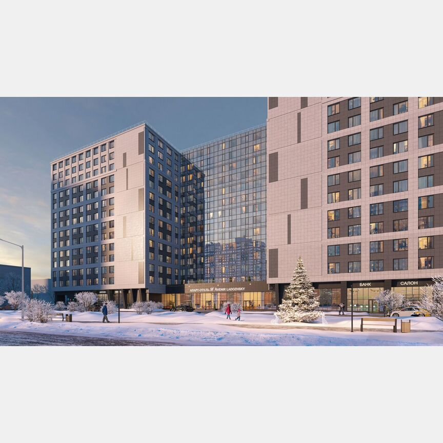 Апартаменты-студия, 50,9 м², 8/14 эт.