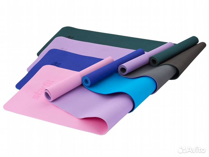Коврик для йоги и фитнеса Starfit TPE 183x61x0,6 с