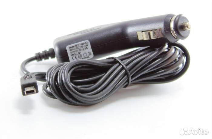 Кабель питания в прикуриватель mini USB (2A, 3м)