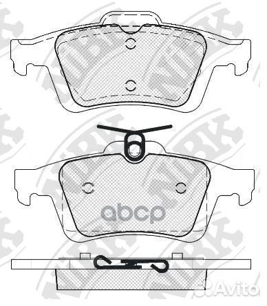 Колодки тормозные задние PN2702 NiBK