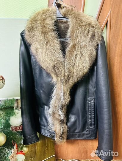 Кожаная дубленка мужская