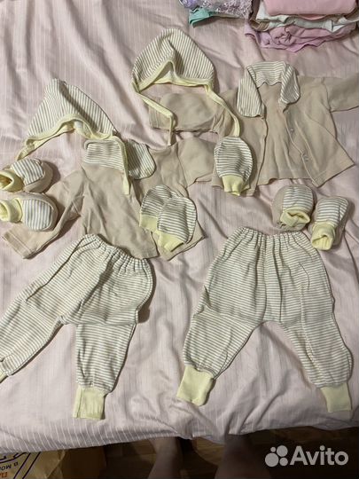 Вещи пакетом для девочек двойняшек 56-68