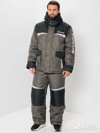 Костюм зимний Полюс V-2 цв Хаки р. 56-58/182-188