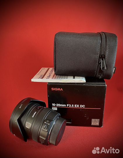 Объектив sigma AF 10-20 mm F3.5 EX DC HSM