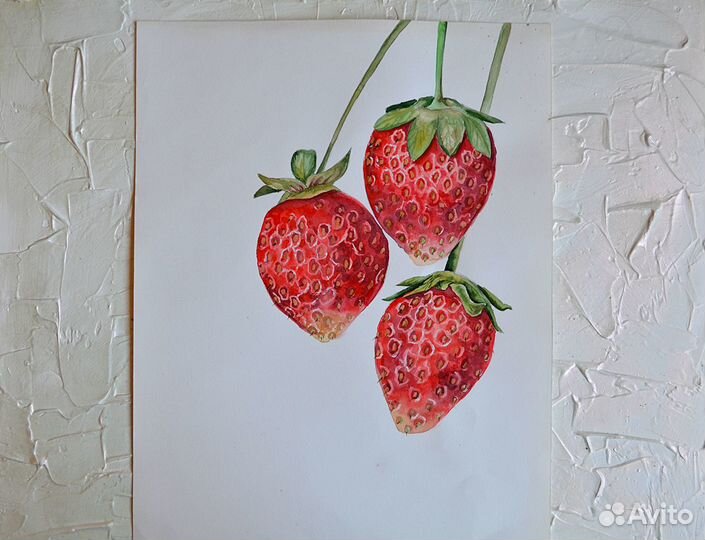 Картина акварелью много разные