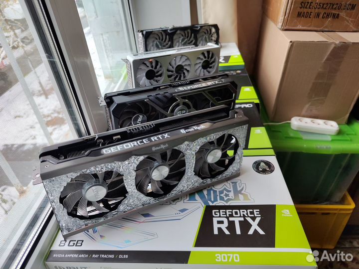 Видеокарты rtx 3070 разные rtx 3060 /rtx 2060 supe